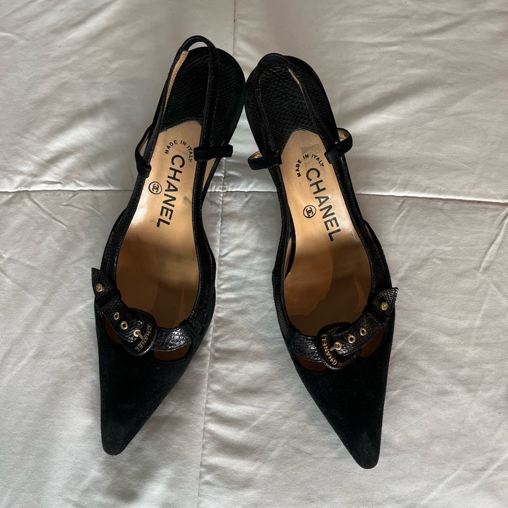 Chanel Slingback Heels